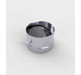 Шибер поворотный d100 мм нерж. 0,5 мм AISI304