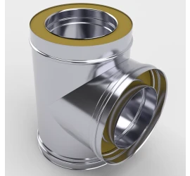 Тройник 90° сэндвич d200/300 мм нерж. 0,5/0,5 мм AISI430/AISI430