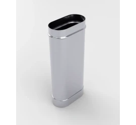 Труба овальная d130*250 мм H500 мм нерж. 0,5 мм AISI430