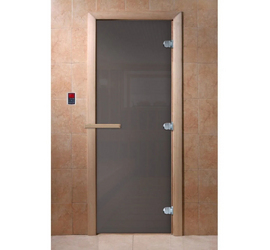 Стеклянная дверь для бани и сауны DoorWood 