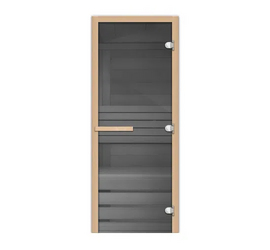 Стеклянная дверь для бани FireWay 1900х800 Графит