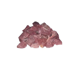 Камни Малиновый кварцит, колотый (20 кг коробка) для бани и сауны