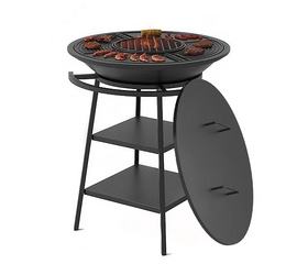 Гриль чугунный Fantastic Grill Везувий Ø 700 (чаша+подставка+плита Gurman Ø700+крышка)