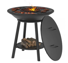 Гриль чугунный Fantastic Grill Везувий Ø 700 Престиж (чаша+подставка престиж+плита Gurman Ø700+крышка)
